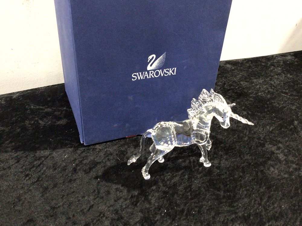 Lot 279: Swarovski Crystal Unicorn Figurine with Presentation Box