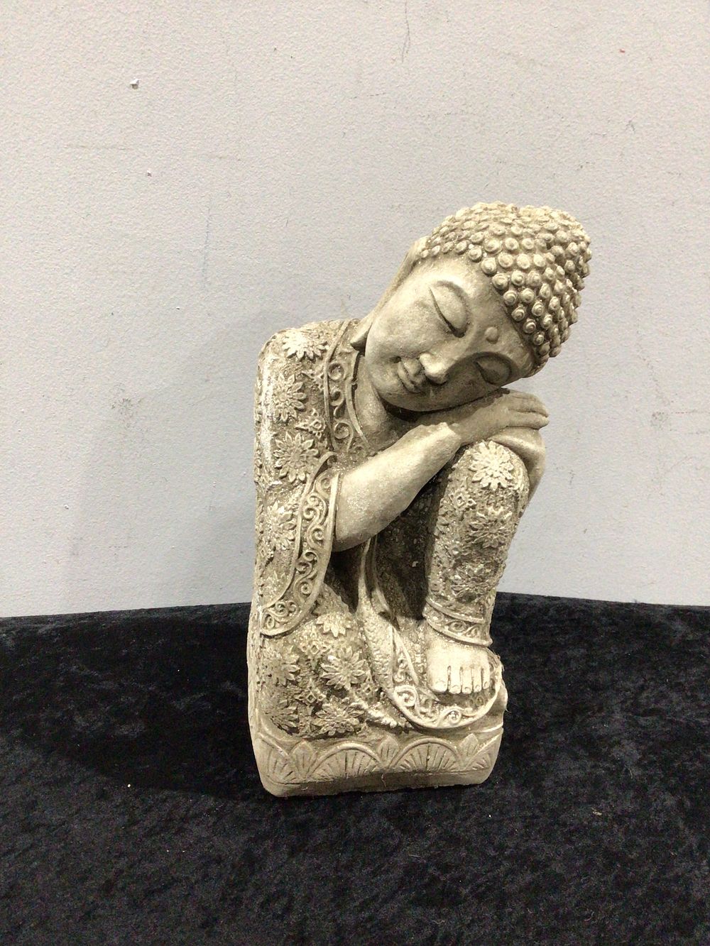 Lot 314: A Single Concrete Sleeping Buddha Garden Statue