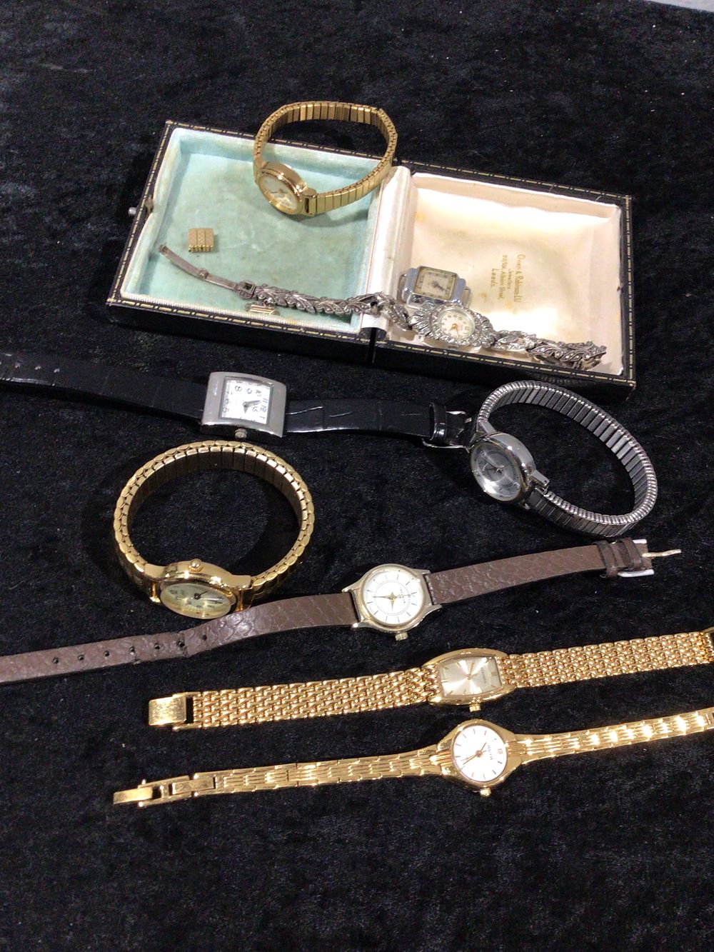Lot 469: Nine Assorted Ladies' Wristwatches with Brands ROTARY, KENDAL, AVIA