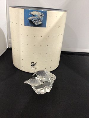 Swarovski Crystal SCS 1991 Annual Edition "Save Me" The Seals Figurine. A Swarovski Crystal SCS 