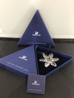 Swarovski Annual Edition 2008 Christmas Snowflake Ornament. A Swarovski Annual Edition 2008 