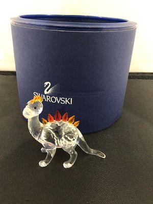 Swarovski Crystal 'Dino' Figurine with Box. A Swarovski crystal figurine, known as 'Dino'. The 