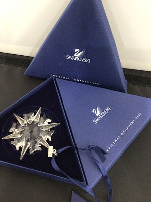 Swarovski Christmas Ornament 2002. A Swarovski Christmas Ornament from the 2002 annual edition. 
