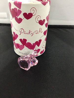 Swarovski Pinky Mo Cute Pink Cow 888950 Limited Edition Crystal Figurine. A Swarovski 'Pinky Mo' 