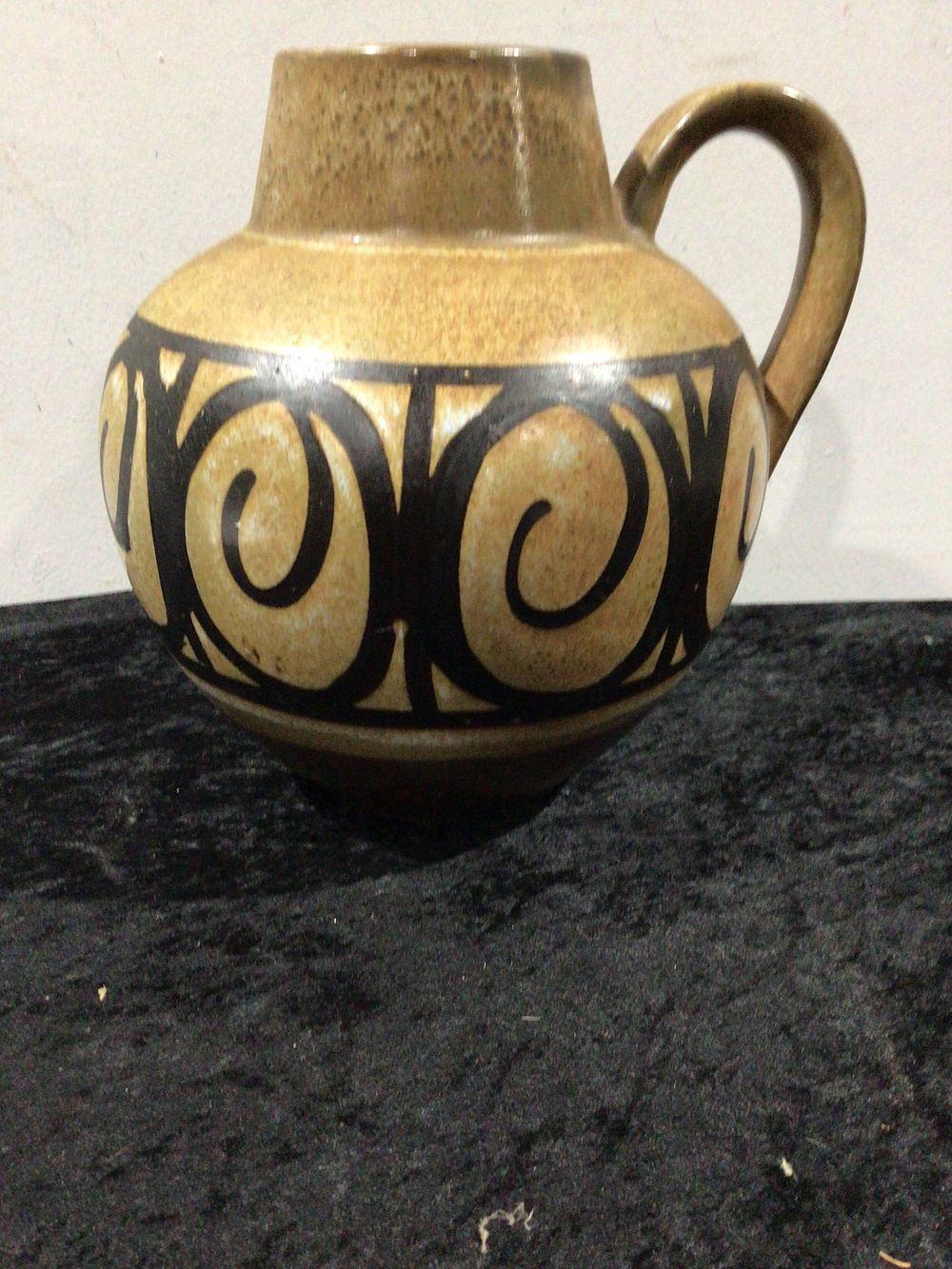 Lot 165: A Mid-20th Century Studio Pottery Handled Jug or Vase