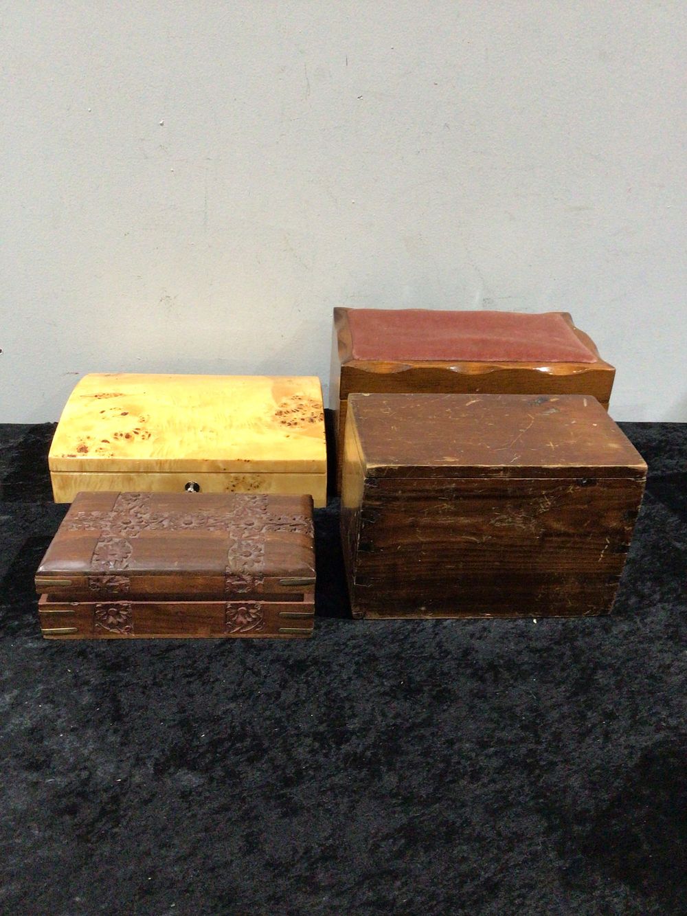 Lot 246: A Group of Four Wooden Boxes