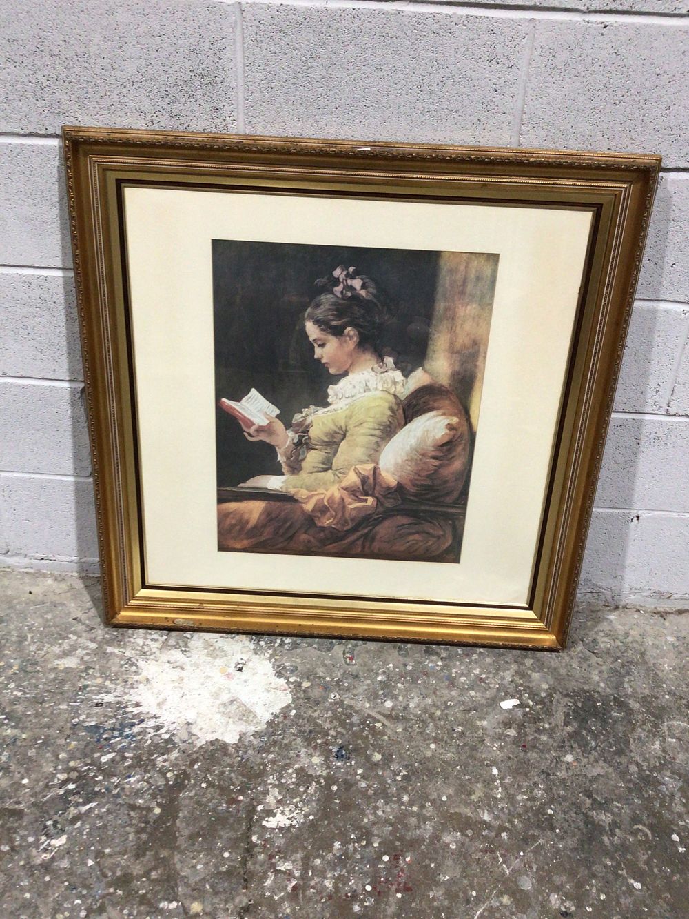Lot 255: Jean-Honore Fragonard Young Girl Reading Framed Print