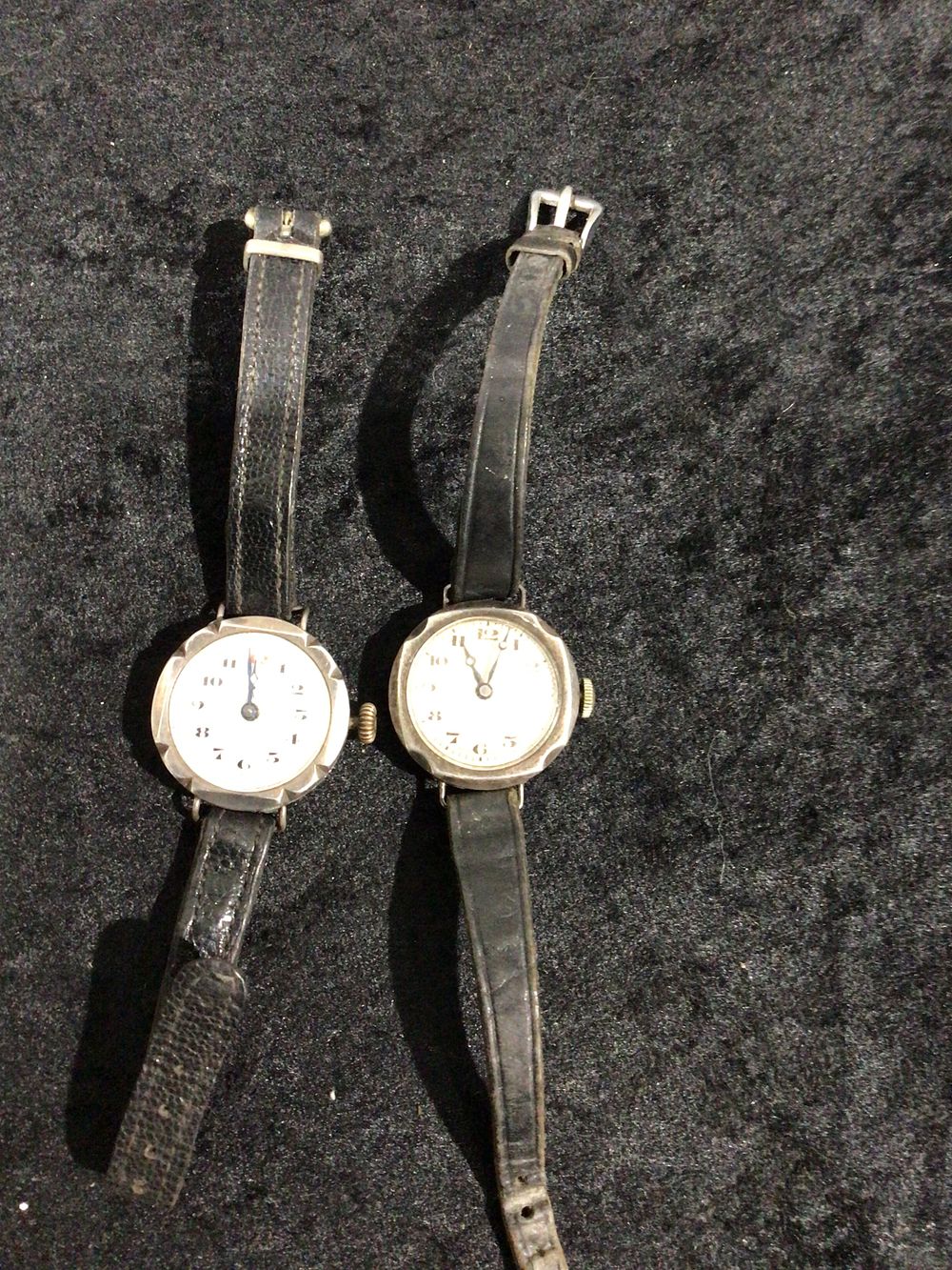 Lot 288: A Pair of Vintage Silver Ladies Mechanical Wristwatches
