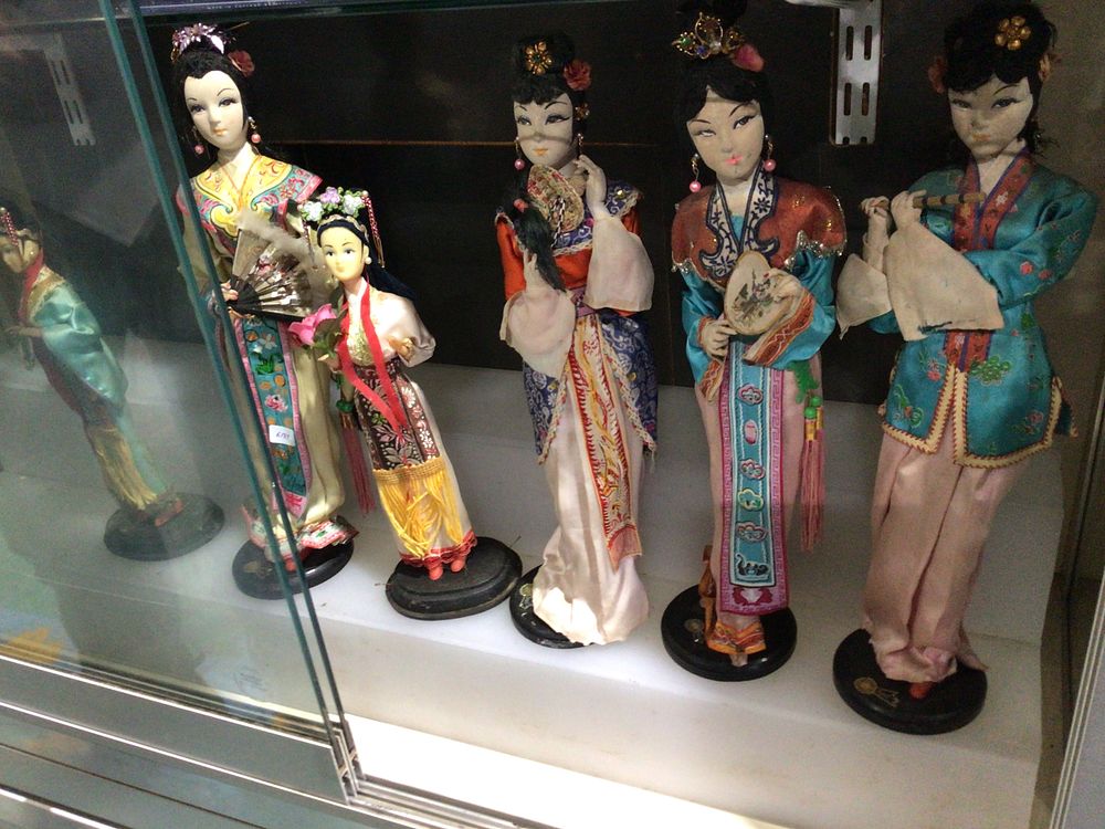 Lot 331: A Group of Six Vintage Chinese Traditional Female Figurines