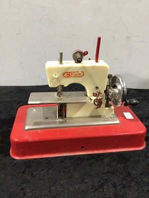 Straco Jet Sew-O-Matic Vintage Toy Sewing Machine. A Straco 'Jet Sew-O-Matic' vintage toy sewing 