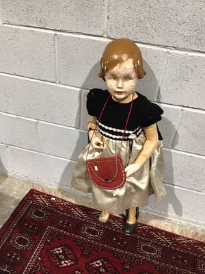 Early to Mid-20th Century Painted Composition Child Shop Mannequin. An early to mid-20th century 