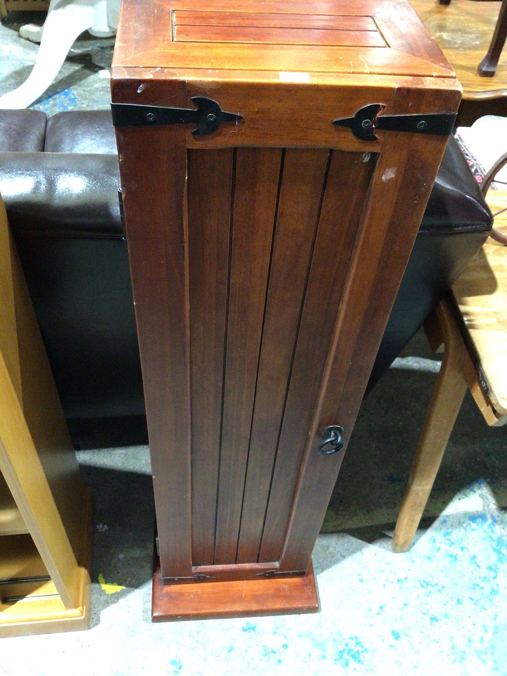 Lot 229: A Rustic-Modern Style Wooden Storage Cabinet