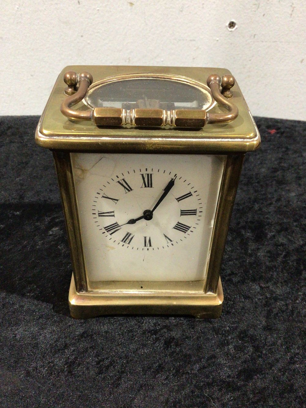 Lot 427: A French Brass Carriage Clock