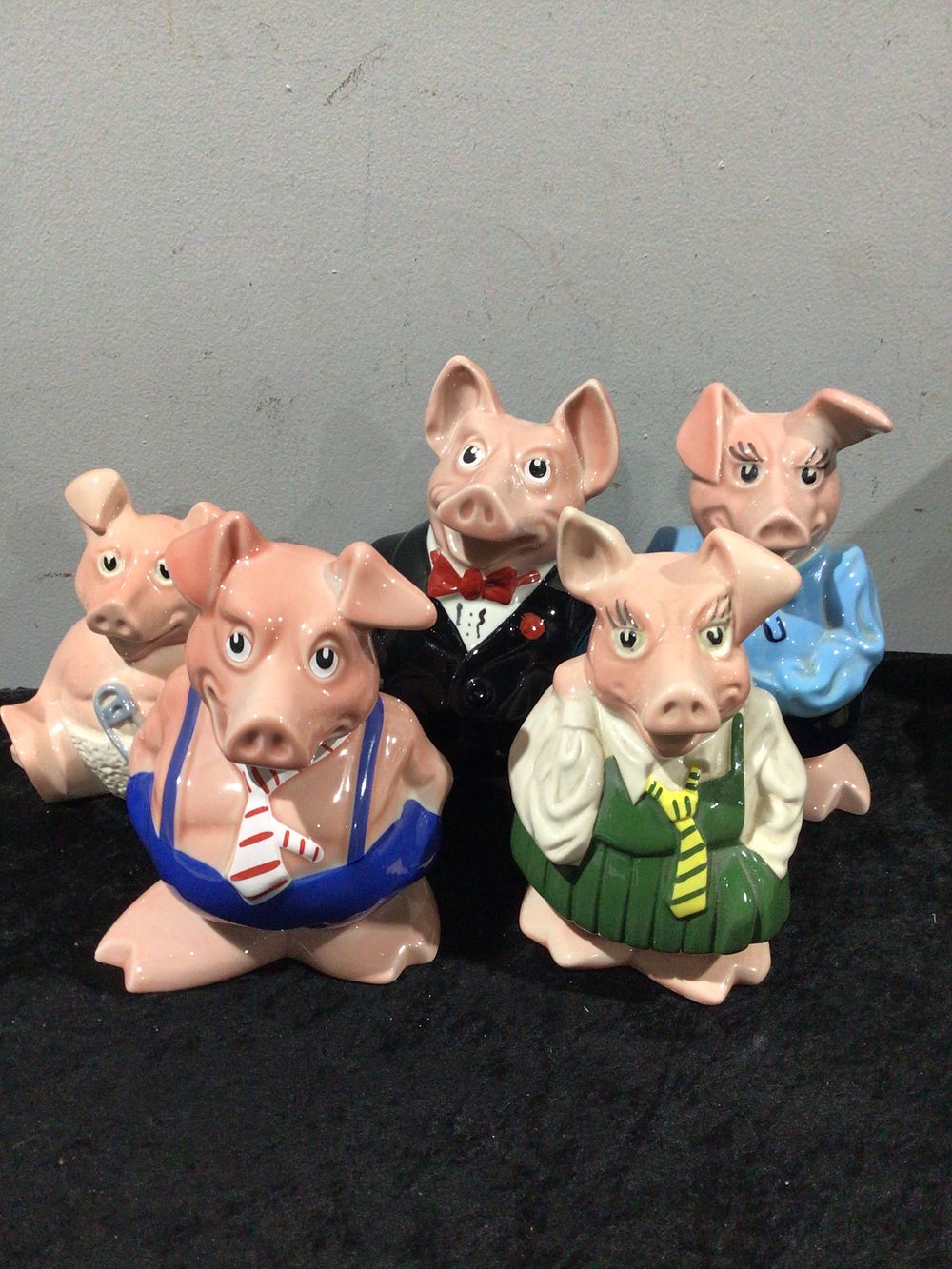 Lot 463: A Set of Five Wade NatWest Piggy Banks