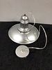 Lot 239: A Industrial Style Silver Metal Pendant Light