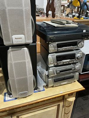 Technics Component Stereo System with AIWA Turntable A Collection of 10 Items. A collection of 