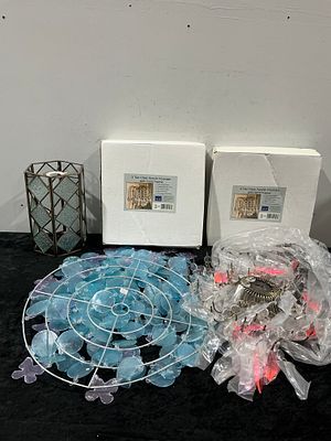 A Collection of 5 Assorted Modern Lighting Fixtures and Components. A collection of five 