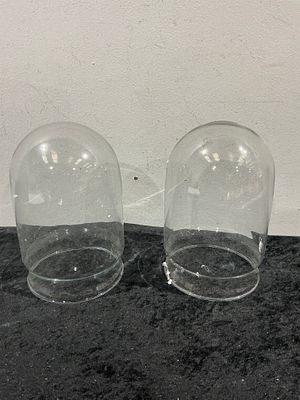 A Collection of 12 Clear Glass Replacement Light Fixture Shades. This lot comprises a collection 