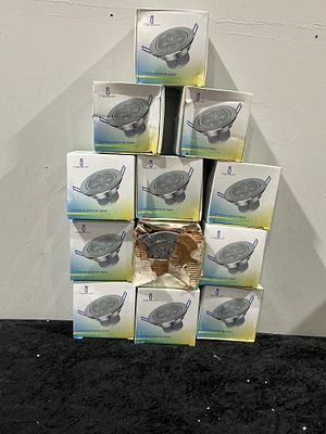 A Collection of 12 Aigostar 171FOCOLED5X1W 3000K LED Recessed Downlights. A collection of twelve 