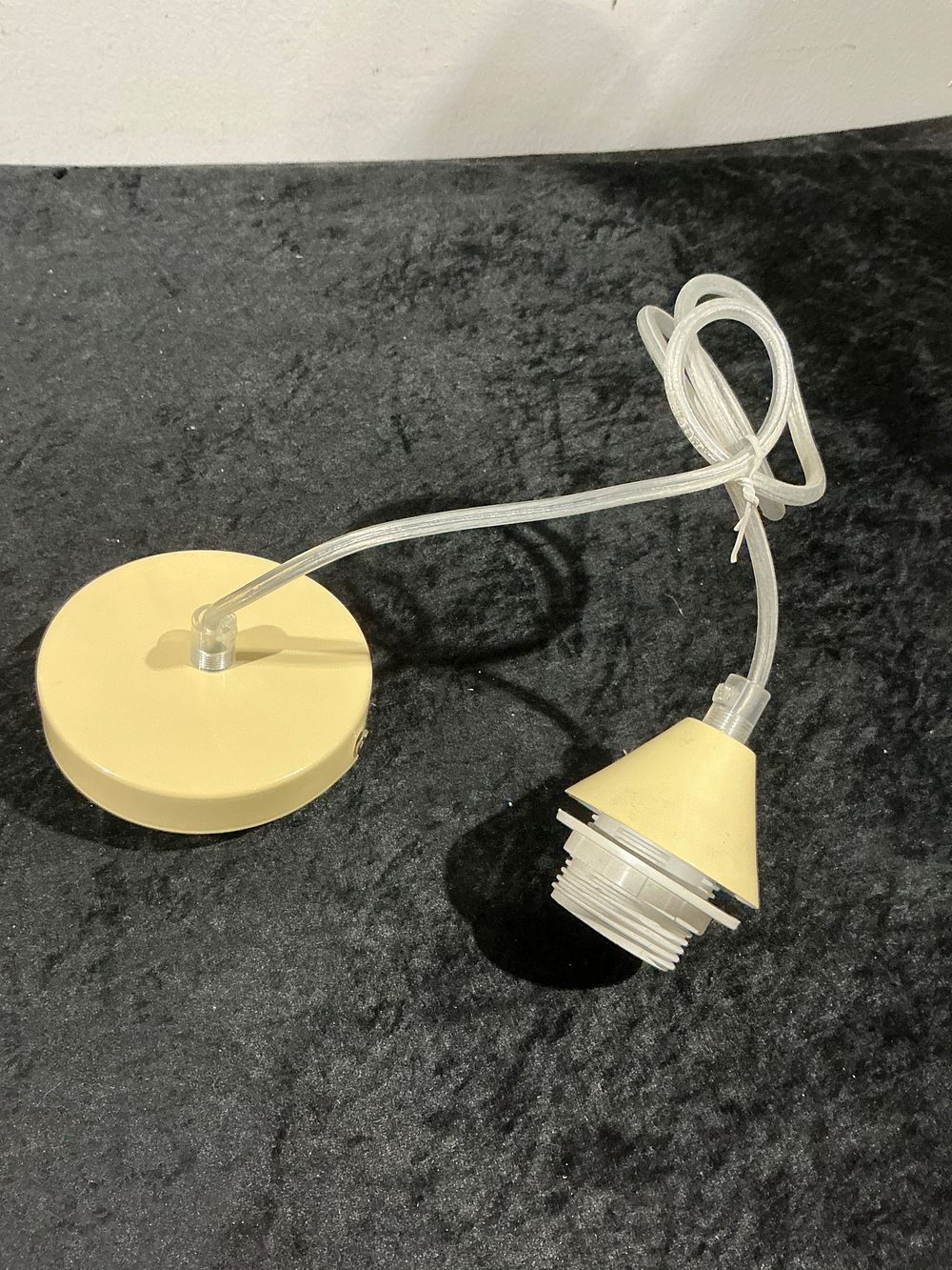 Lot 187: A Collection of 60 Mid-Century Modern Style Pendant Light Suspension Assemblies, circa 1970s