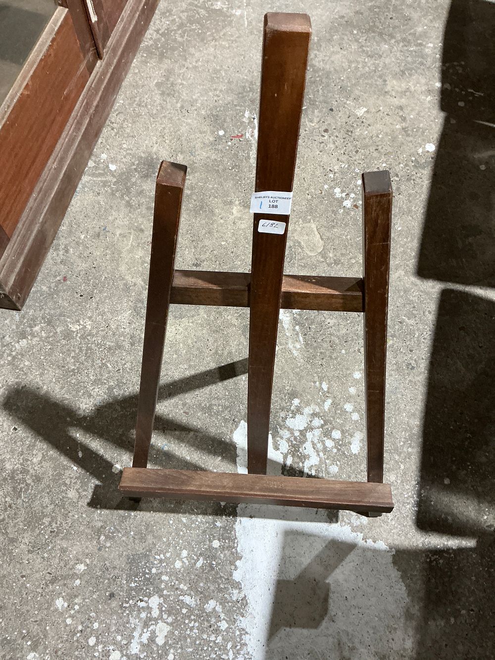 Lot 234: A Single Wooden A-Frame Display Easel