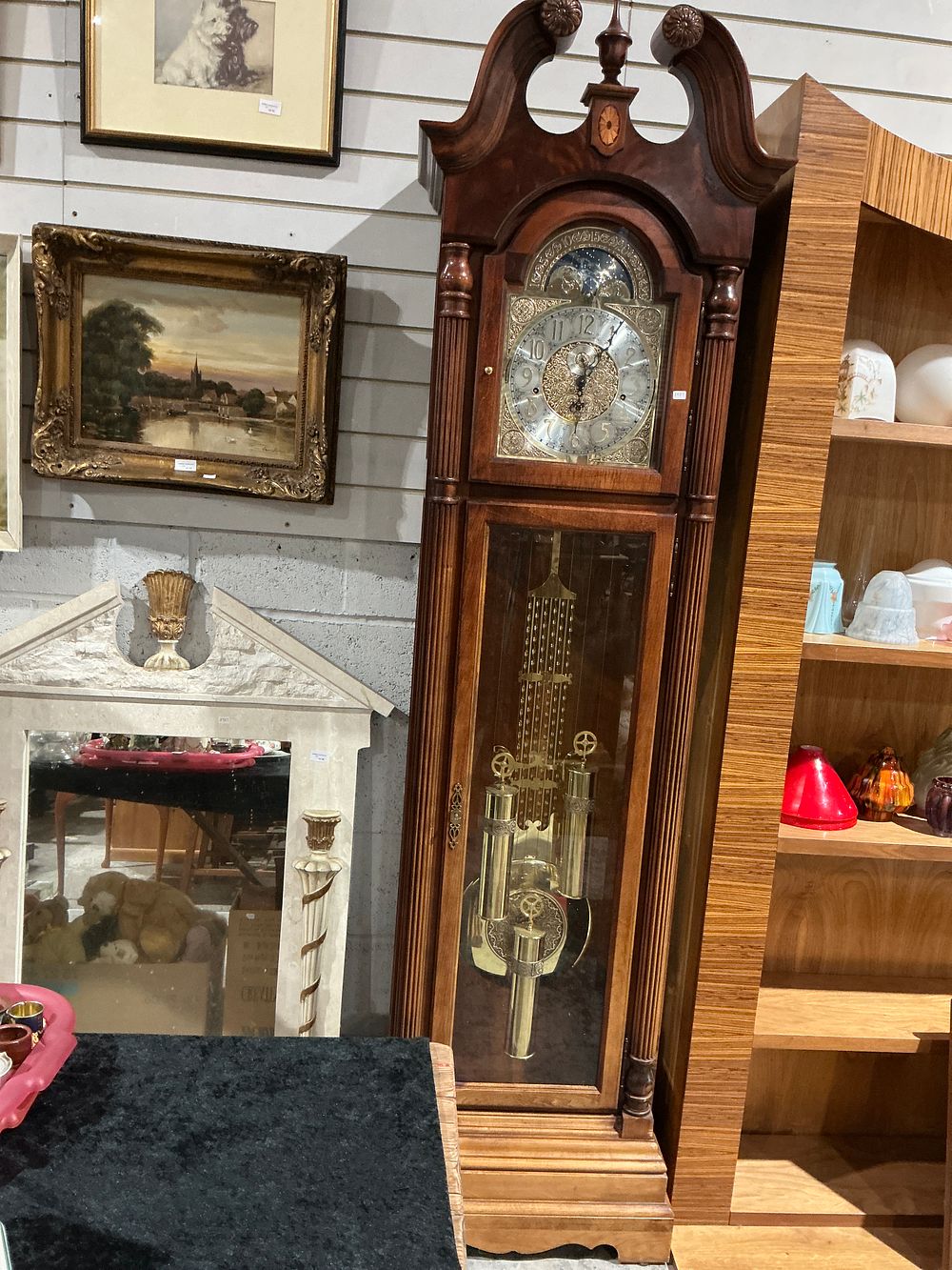 Lot 240: Hermle Blakely/Anstead Model Longcase Grandfather Clock
