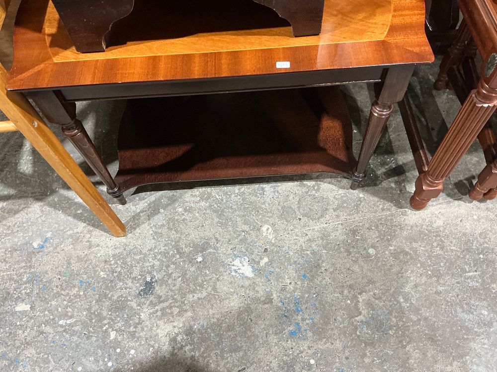 Lot 252: A Veneered Wooden Side Table in Neoclassical Revival Style