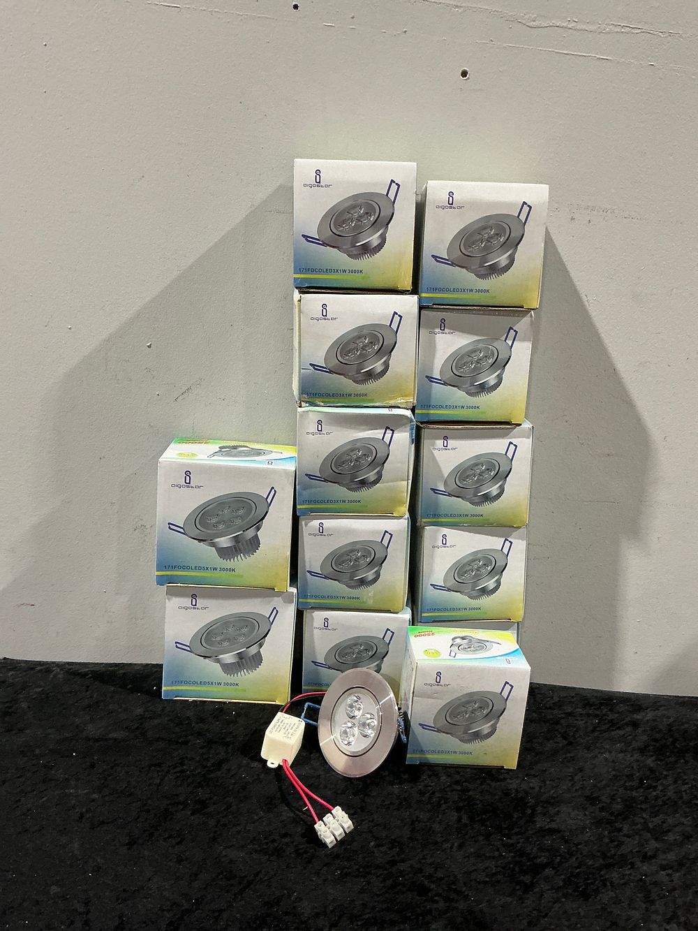 Lot 296: A Collection of 14 Aigostar 3W Recessed LED Downlights