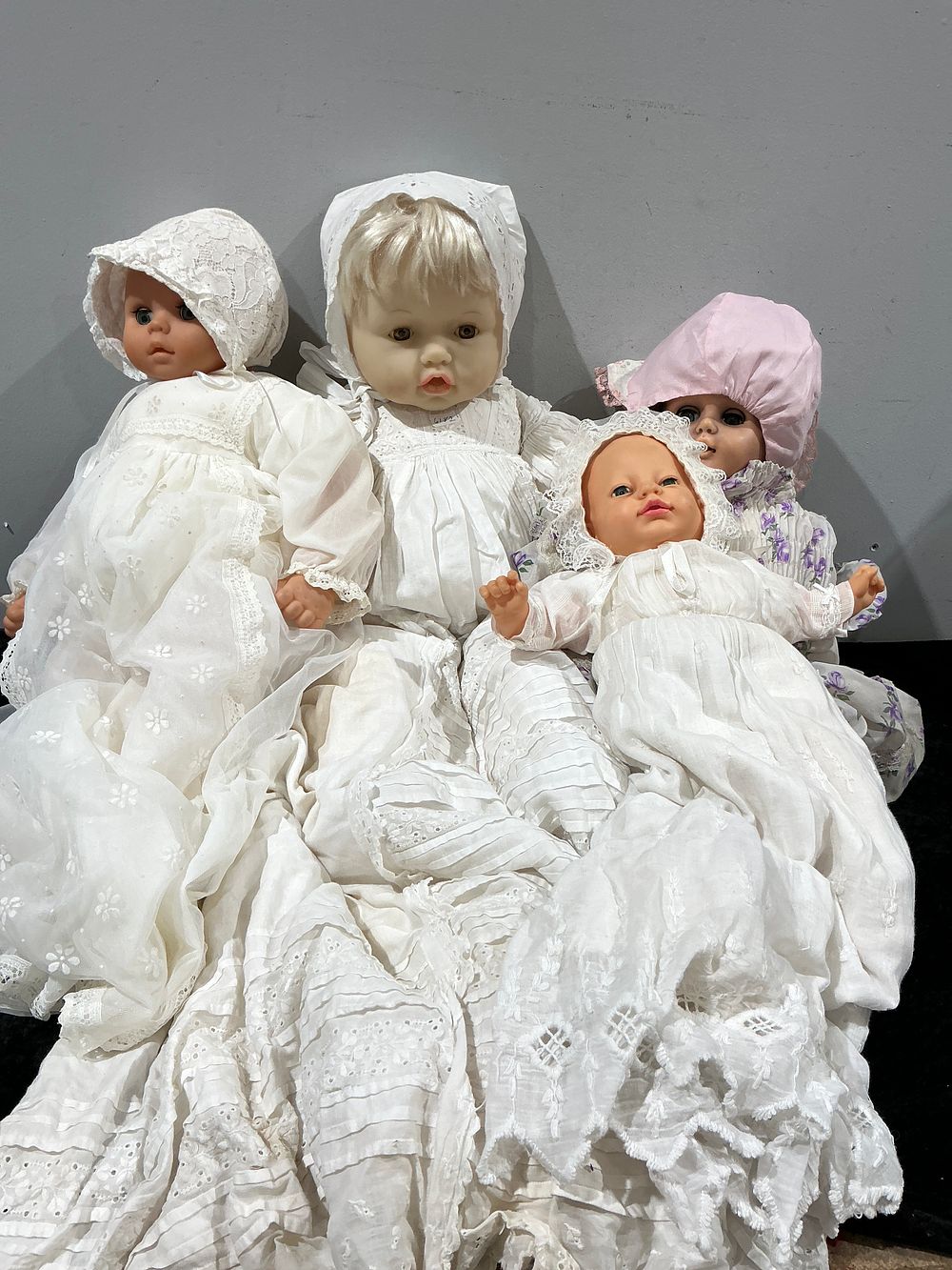 Lot 401: A Collection of 4 Lee Middleton Style Vinyl Baby Dolls