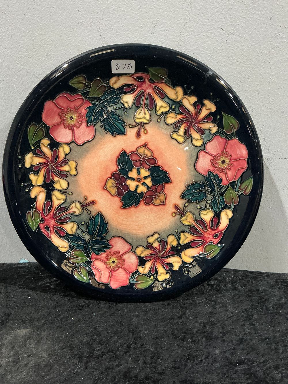 Lot 406: A Moorcroft Pottery Oberon Pattern Charger Plate