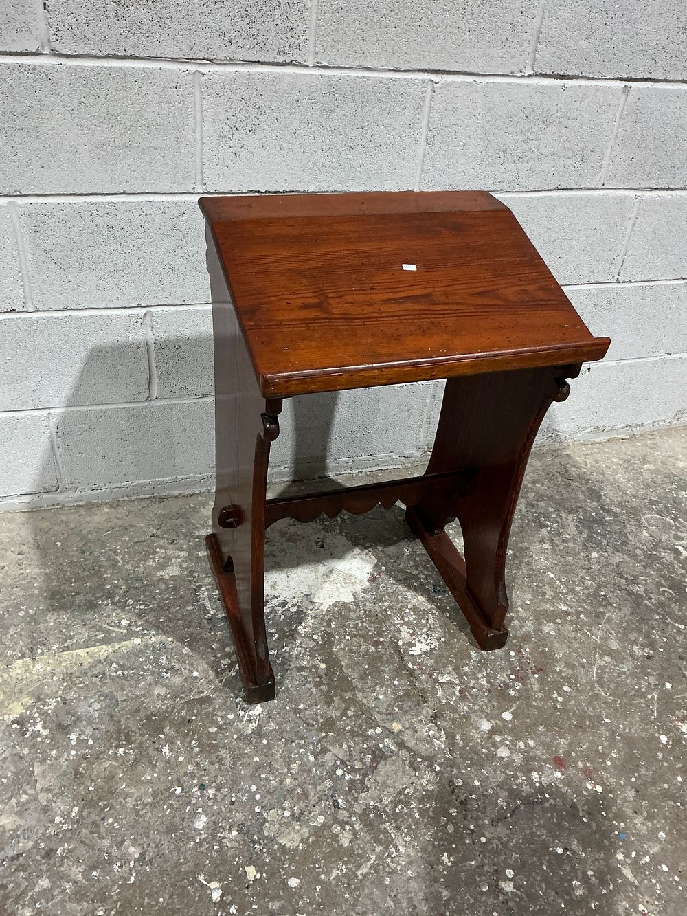 Lot 59: Late Victorian or Early 20th Century Wooden Side Table or Plant Stand
