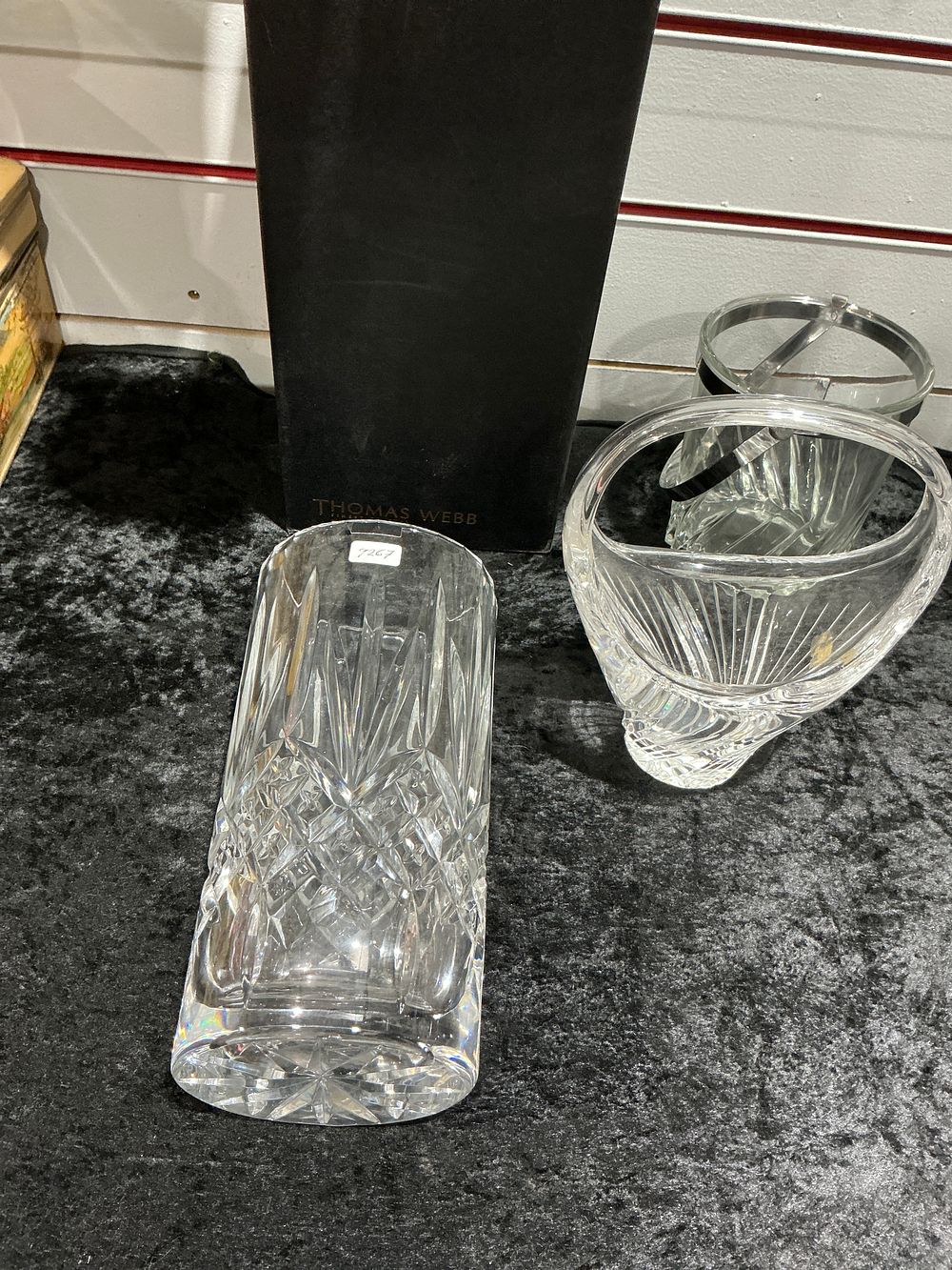 Lot 209: Two Thomas Webb Cut Lead Crystal Items