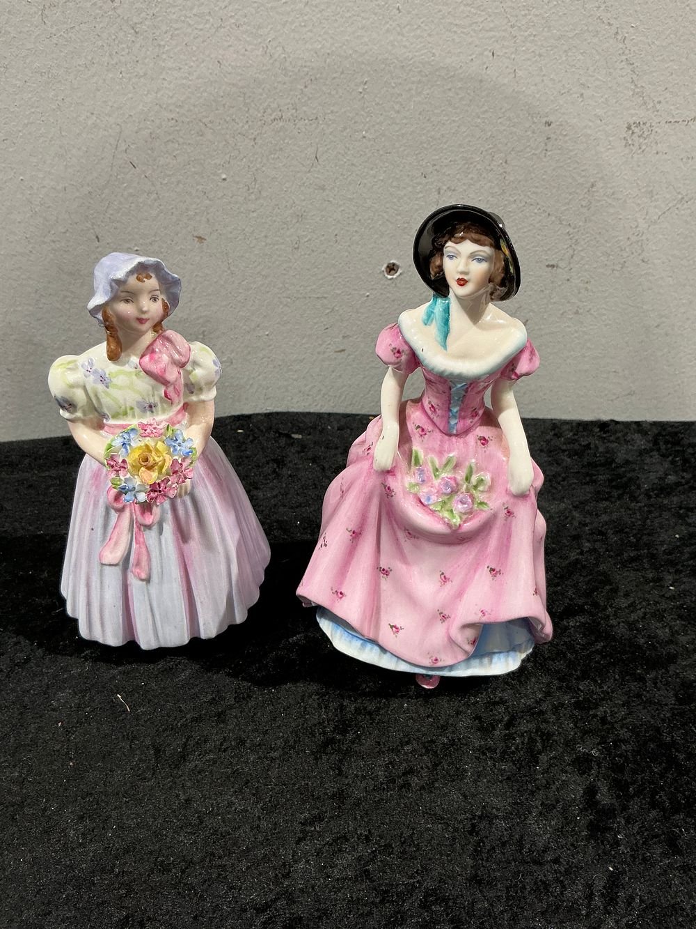 Lot 211: Two English Bone China Figurines including Royal Doulton Cissie HN1809 and Coalport Penelope