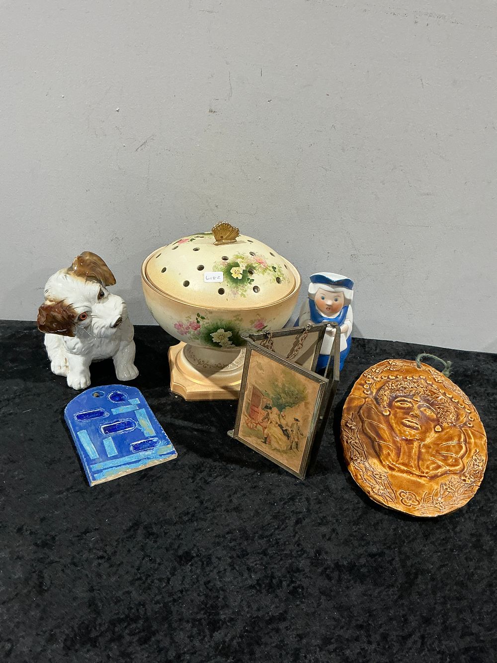 Lot 300: A Group of Decorative Ceramic and Mixed Media Objects