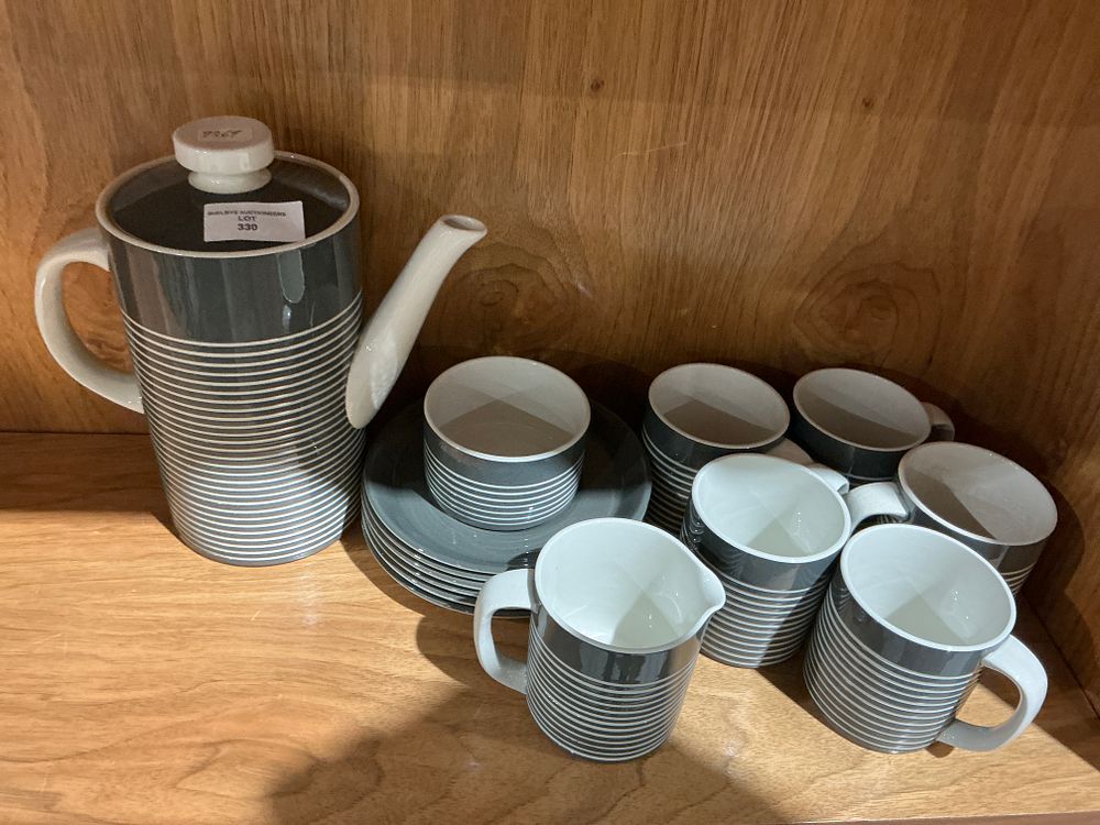 Lot 330: A Set of T.G. Green Sark Pattern Coffee Ware by Judith Onions