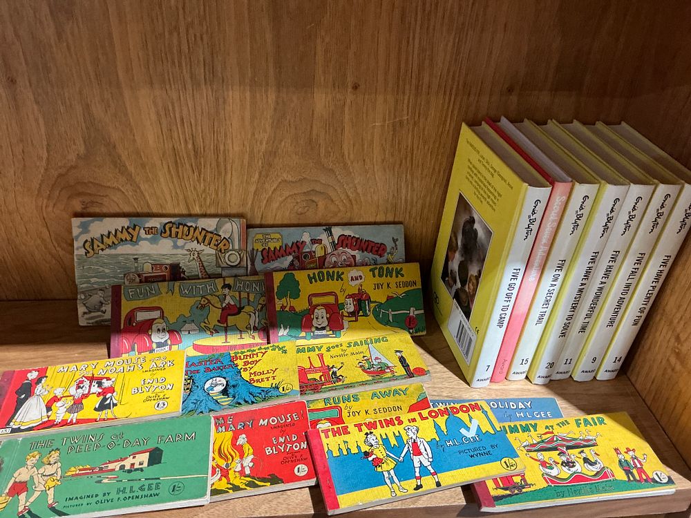 Lot 332: A Selection of Vintage Children's Books Including Enid Blyton and Sammy the Shunter Series