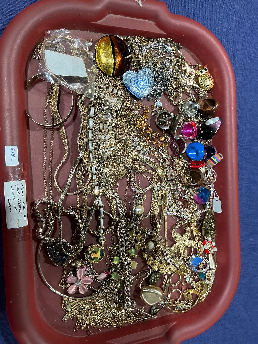Lot 202: Mixed Base Metal Costume Jewellery Collection Featuring Vintage and Modern Styles
