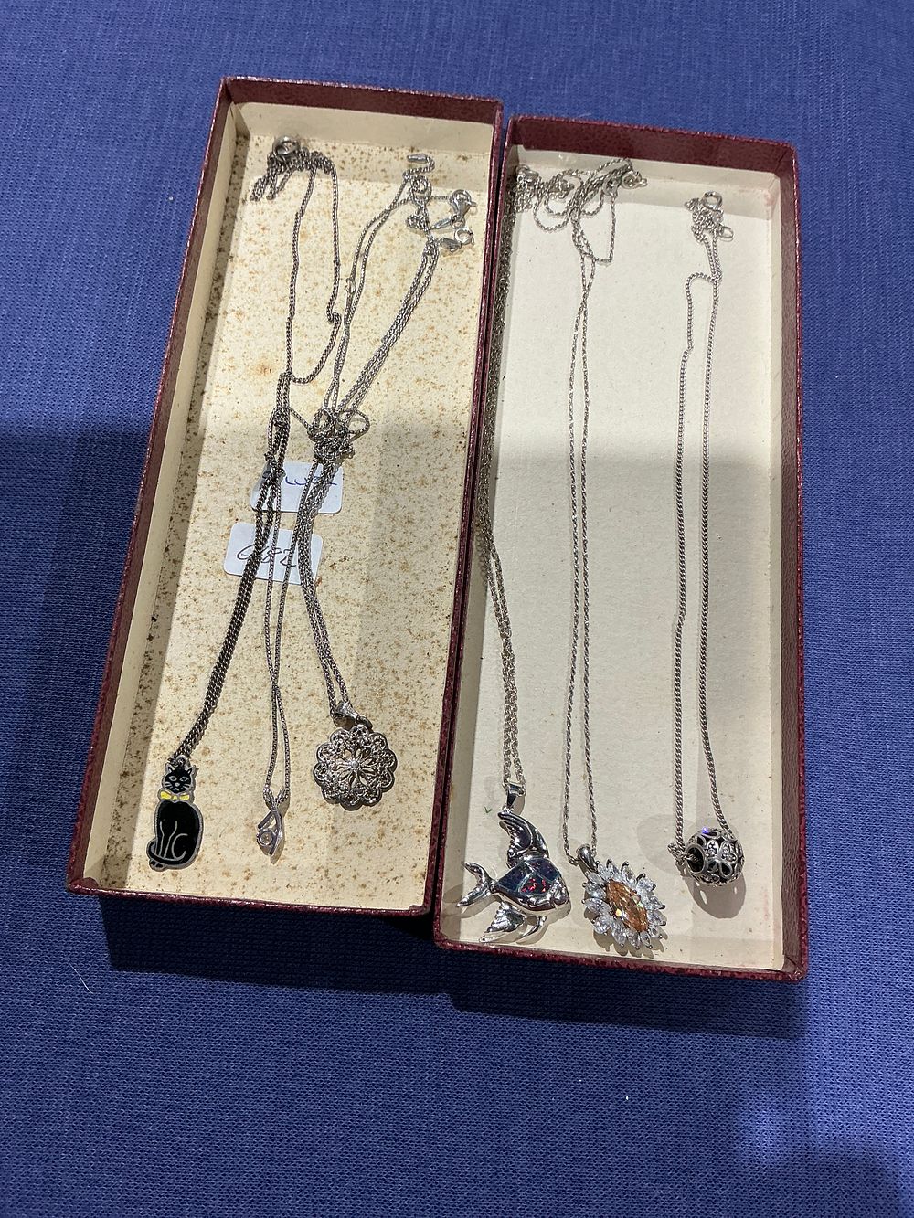 Lot 203: Silver, Pendant Necklaces, Assorted Collection of Six