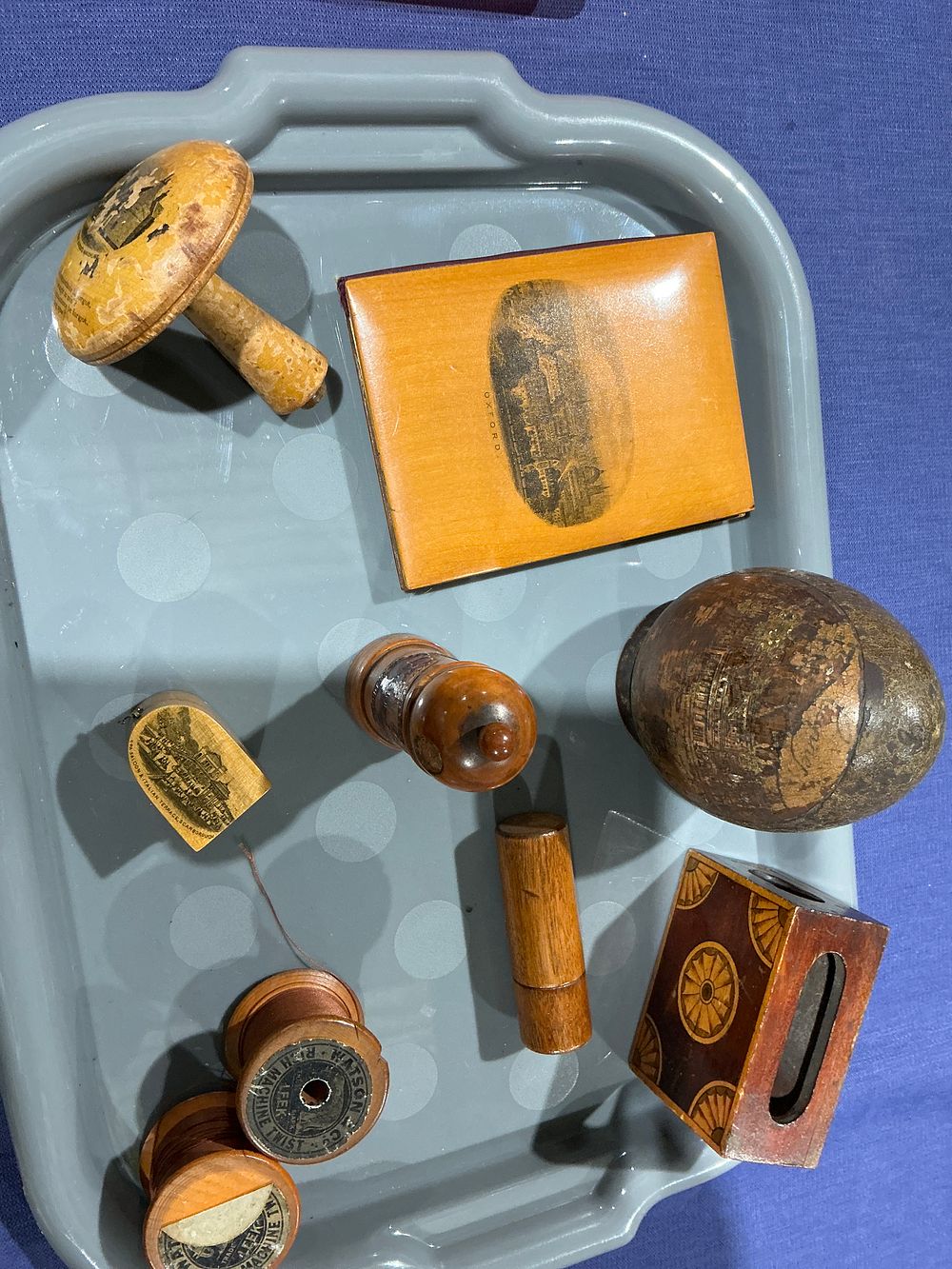 Lot 236: Victorian and Edwardian Mauchline Ware and Souvenir Woodware Collection, c. 1880-1910