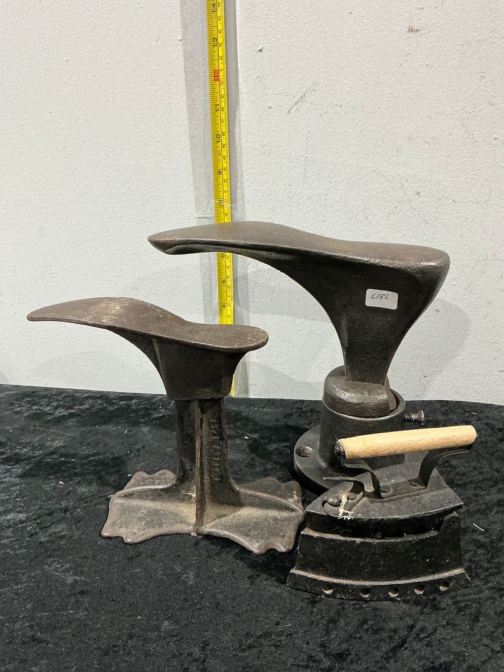 Lot 254: A Pair of Late 19th or Early 20th Century Cast Iron Cobbler's Shoe Lasts and Anvils
Category: Metalware
