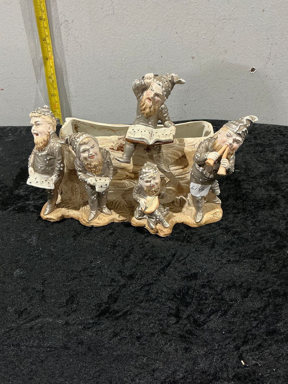 Lot 256: Unmarked German, Musical Gnomes Figural Planter