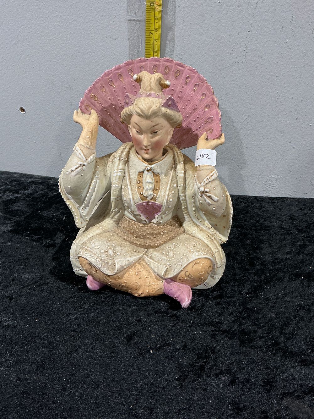 Lot 274: German, Antique Bisque Chinoiserie Seated Nodder Figure