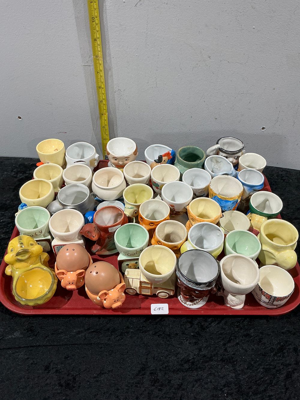 Lot 275: Various Makers, Novelty Egg Cups and Character Figures