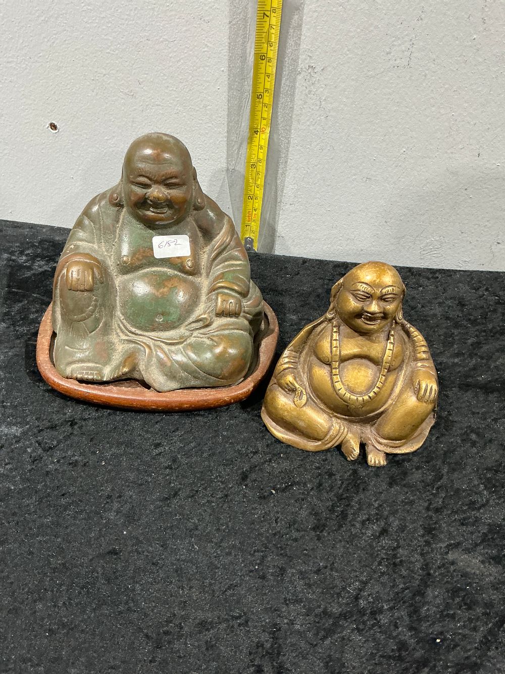 Lot 280: A Pair of Cast brass Alloy Figures of Buda
Category: Metalware