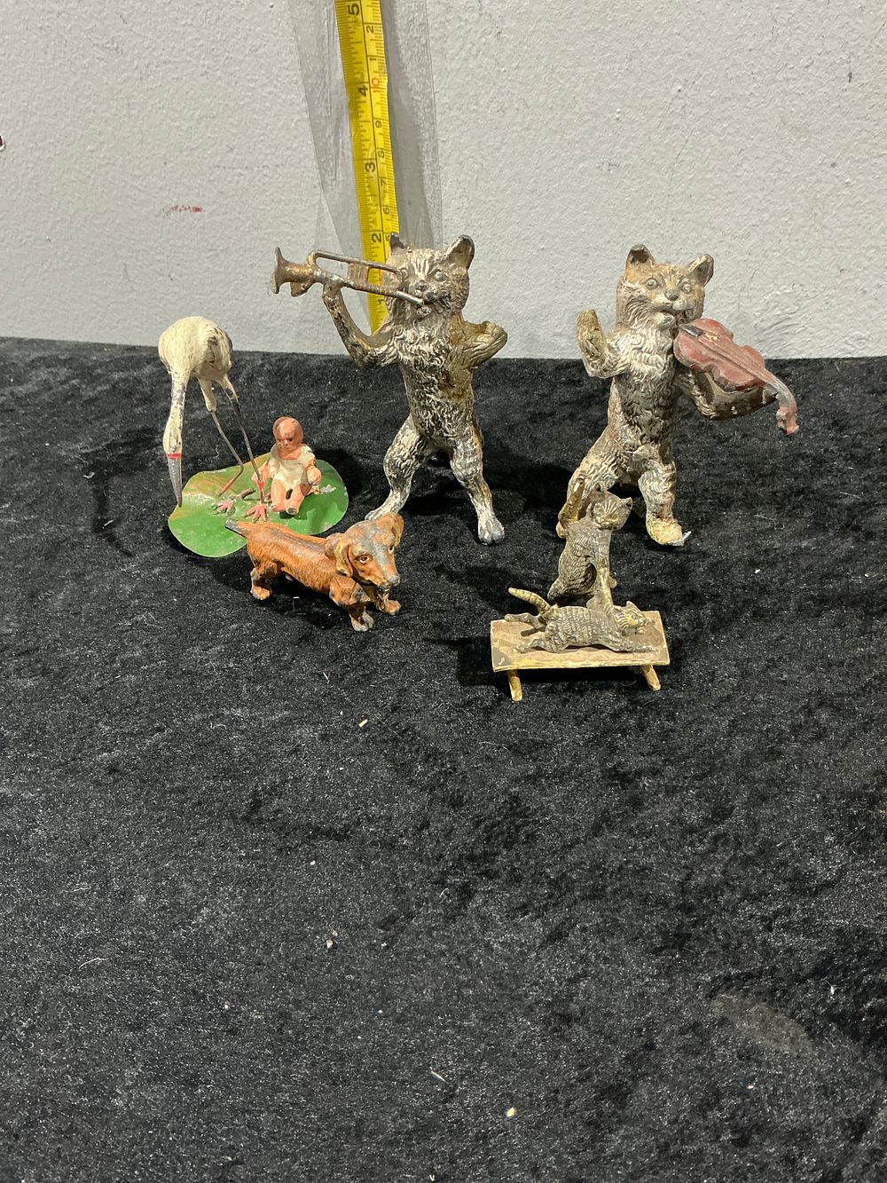 Lot 281: Attributed to Vienna, Cold-Painted Bronze Miniature Figurines, Anthropomorphic Musicians and Animal Groups, Circa 1900