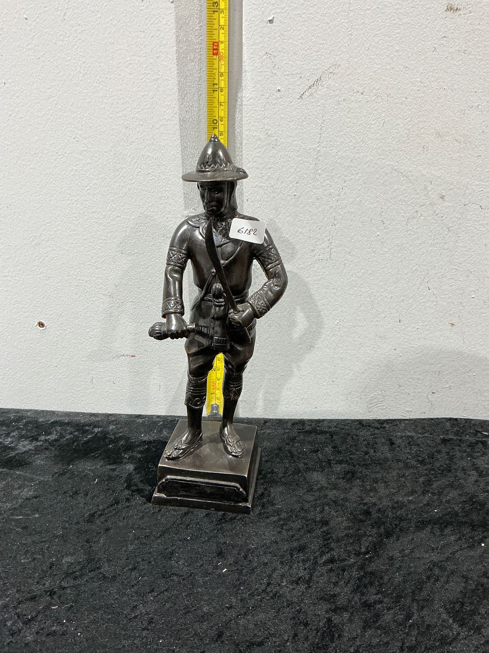 Lot 289: A West African Benin Style metal Figure of a Warrior