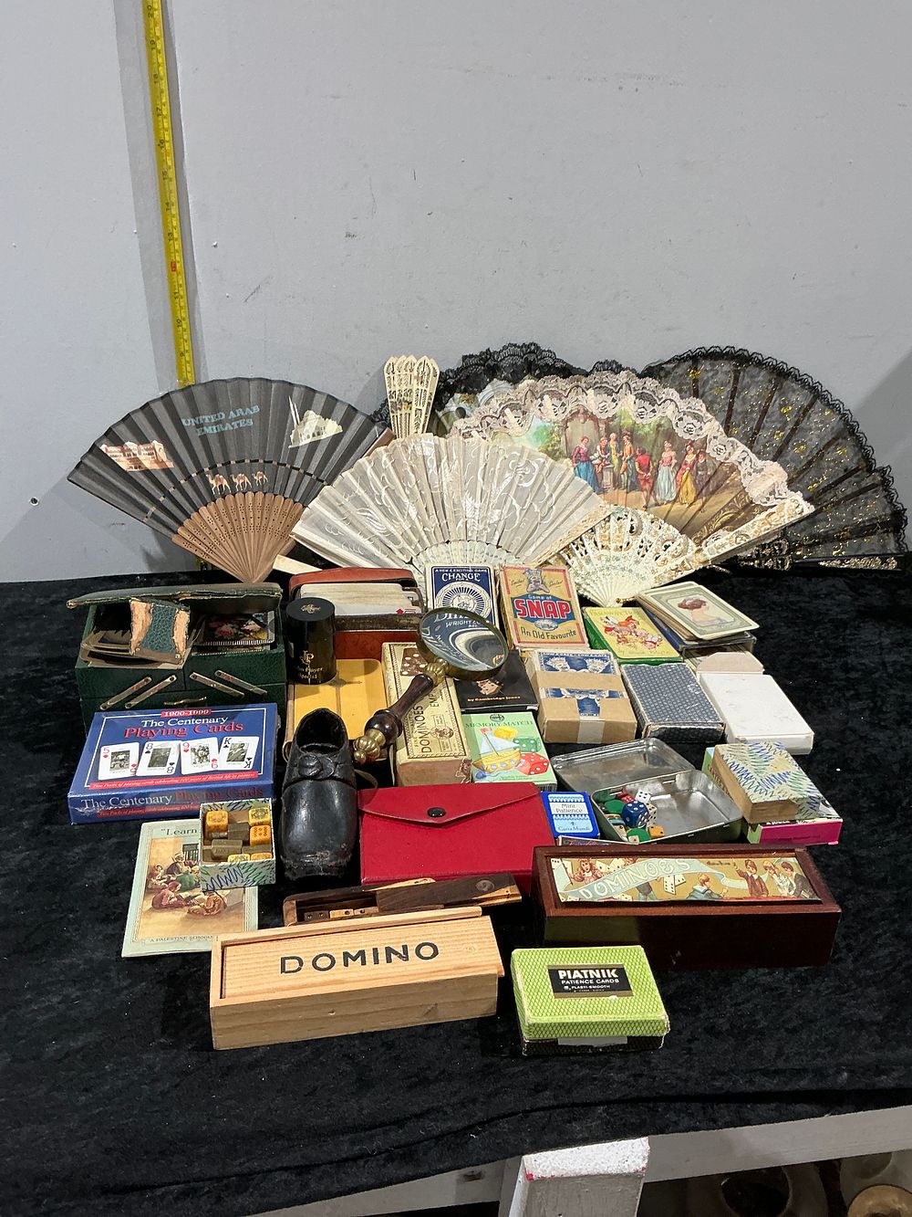 Lot 341: Piatnik, Centenary and Others, Collection of Vintage Games, Hand Fans and Curios, c. 1920-1990