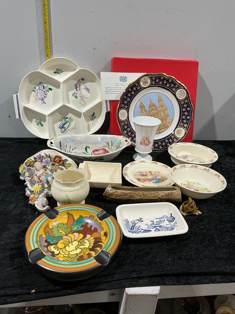 Lot 349: A Mixed Collection of Decorative Ceramics including Royal Doulton Bunnykins and a 1981 Royal Wedding Commemorative Plate
Category: Ceramics