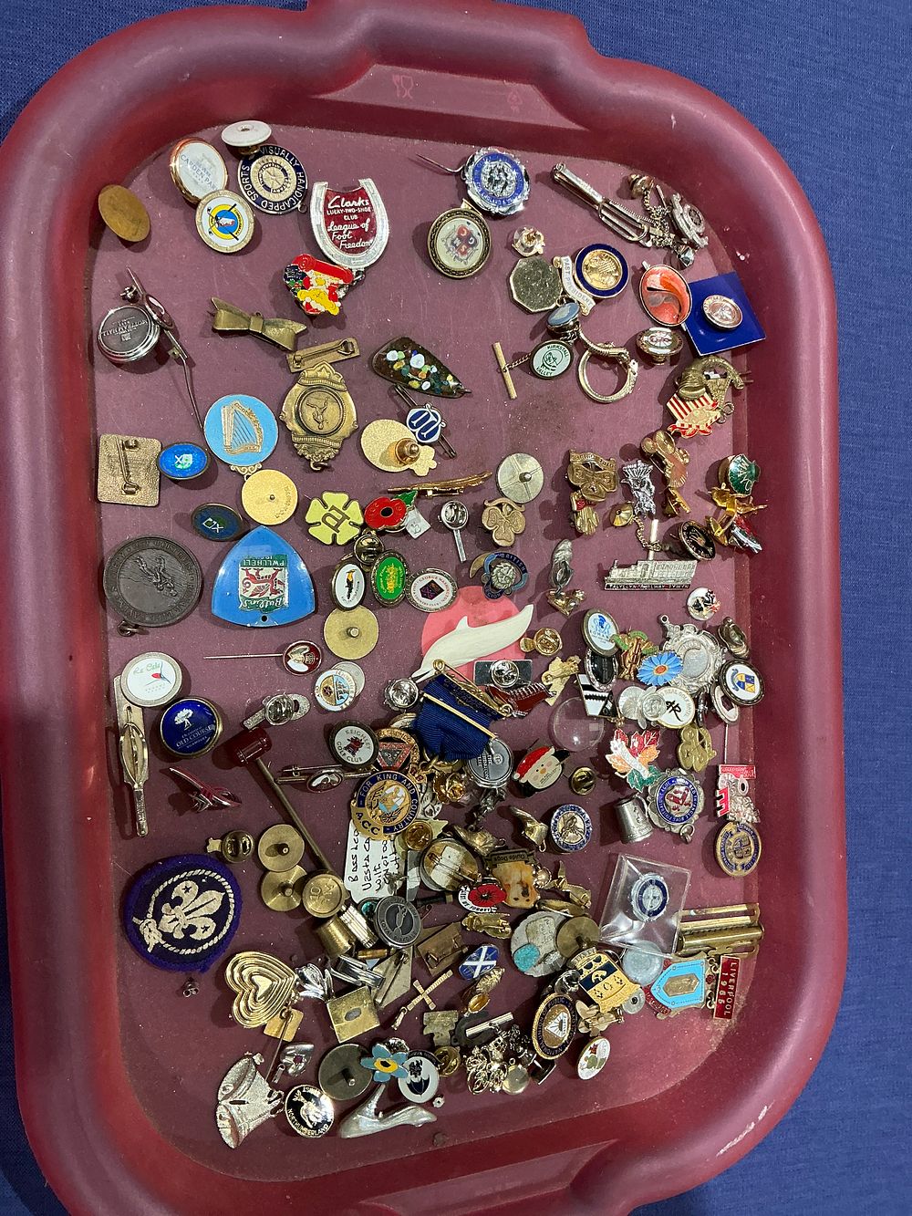 Lot 239: Various Makers, Large Collection of Commemorative and Organisational Lapel Pins and Badges, Including Liverpool 1968 and Scouting Interest, Mid-to-Late 20th Century
