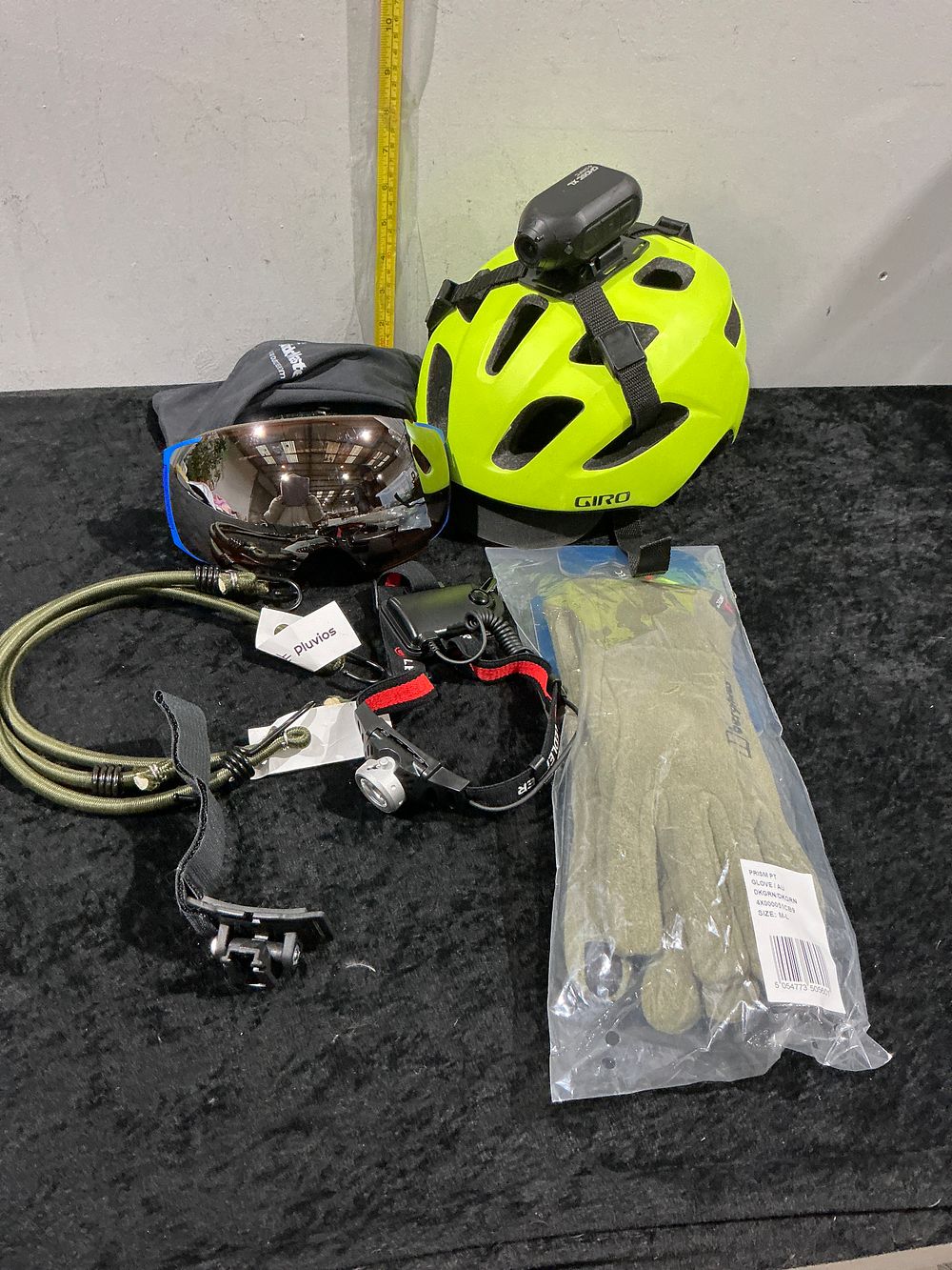 Lot 414: Giro High-Visibility Helmet and Drift Ghost XL Action Camera with Outdoor Accessories, c. 2019-2023